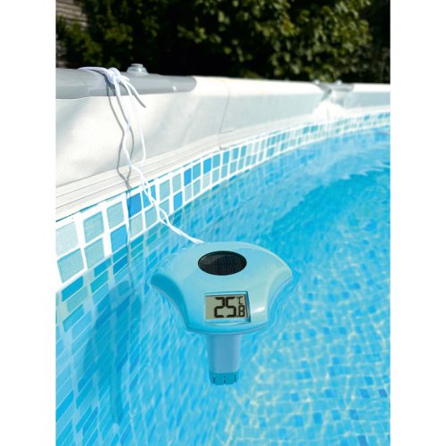 Termometru tfa digital plutitor pentru piscina cu mini-panou solar si acumulator