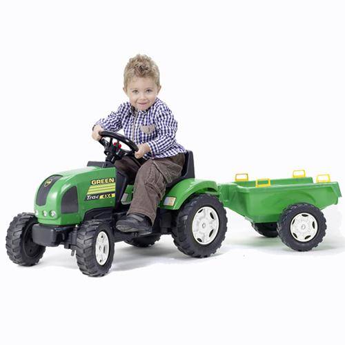Falk Tractor cu remorca verde