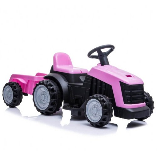 Diverse Tractor electric cu remorca pentru copii tr1908t roz