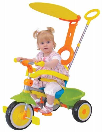 Tricicleta copii deluxe grow multicolora cu control parental
