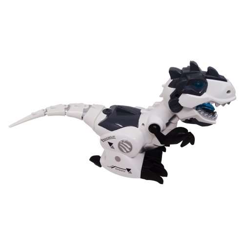 Salamandra Kids Dinozaur robot, tyrannosaurus rex cu telecomanda, alb