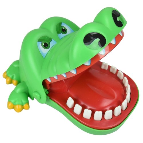 Jucarie crocodil dentist, gonga verde