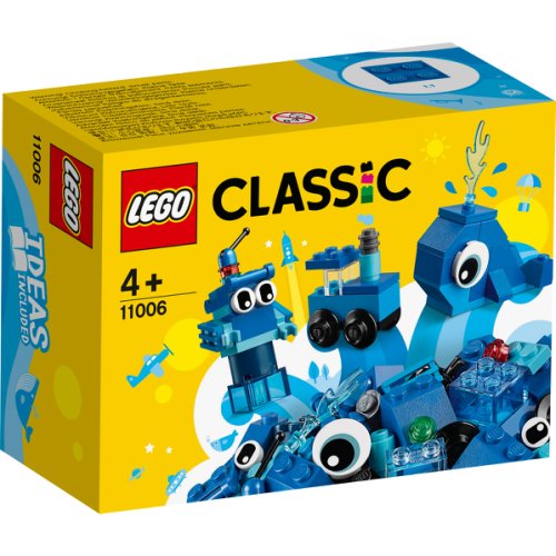 Lego classic - caramizi creative albastre 11006, 52 piese