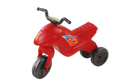 Motocicleta copii cu trei roti fara pedale, mediu, culoarea rosie