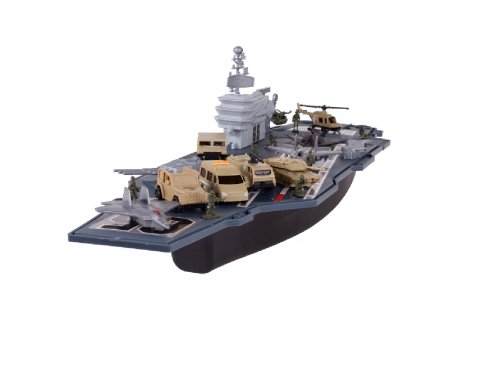 Nava militara cu aeronava si figurine, malplay 109465