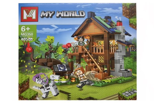 Set de constructie my world of minecraft, casa fierarului, 465 piese tip lego